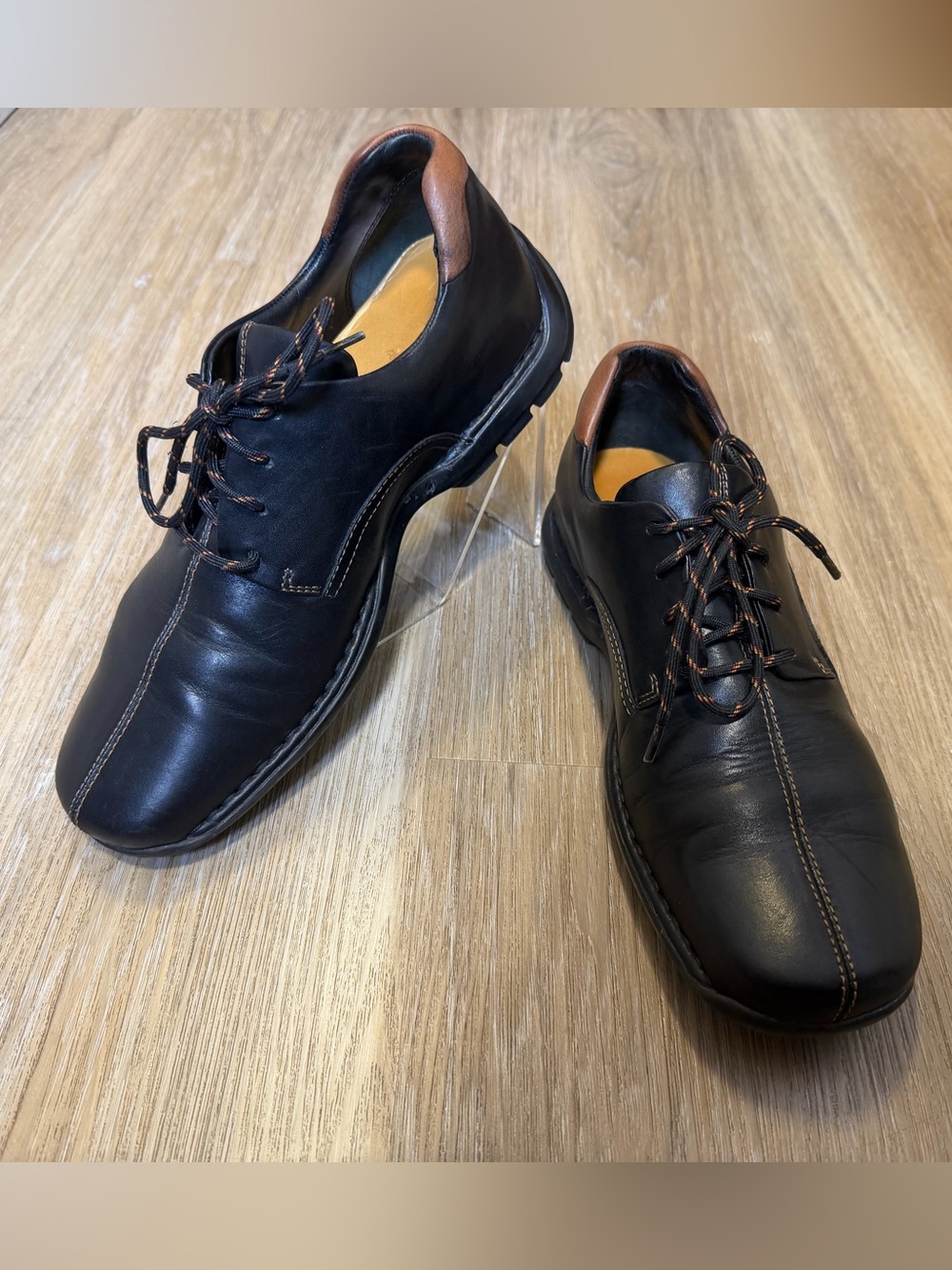 Cole Haan Zeno Men’s Black Leather Oxford Lace Up Shoes Size 8.5 M New